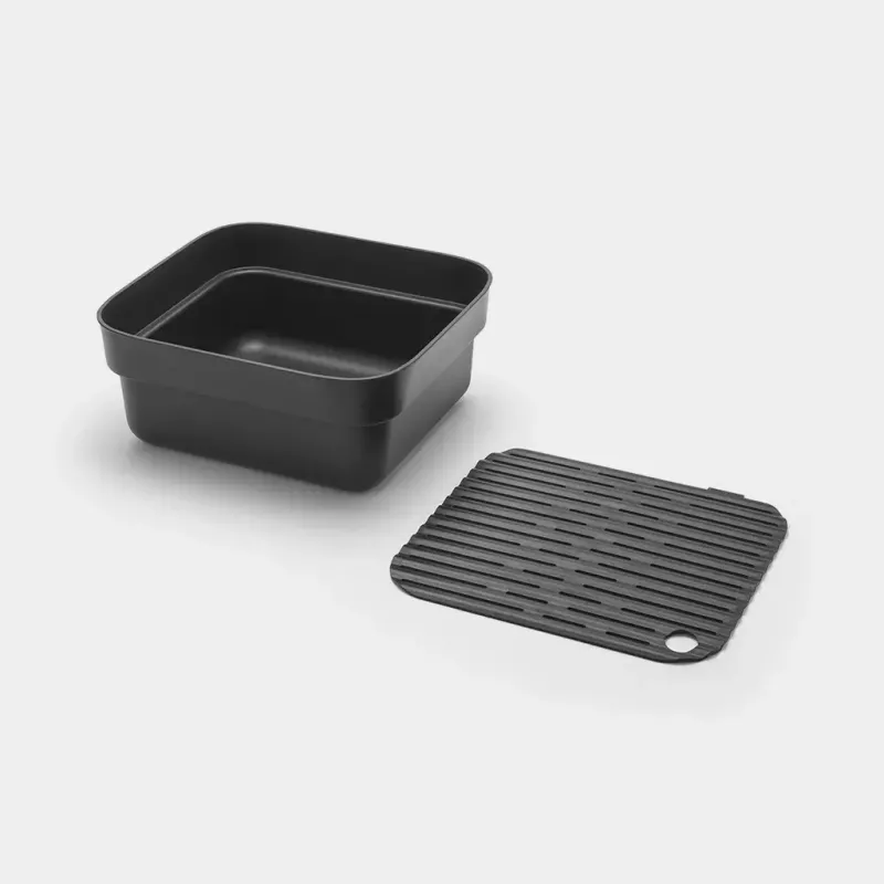 Umývadlo Brabantia 302664 obdĺžnikové sivé 374x344x161 mm