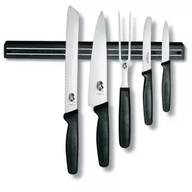Magnetická lišta na nože Victorinox čierna šírka 30 mm hĺbka 350 mm výška 22 mm