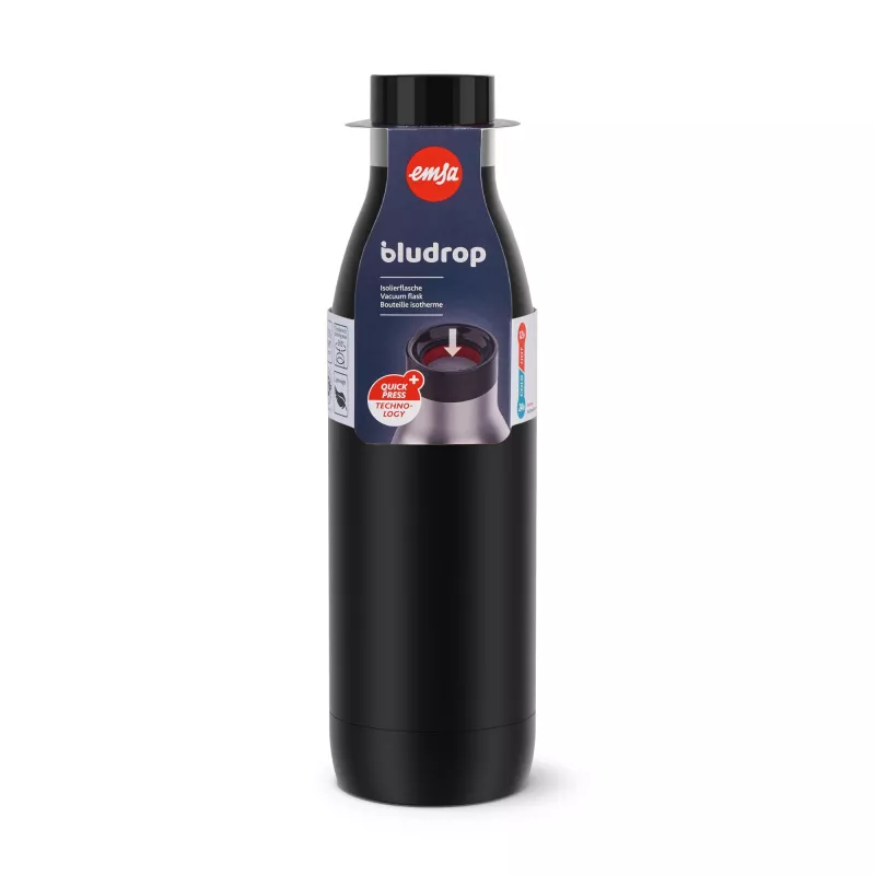 EMSA Bludrop Color N31109 na každodenné použitie 700 ml nerezová oceľ čierna