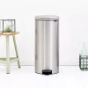 Pedal Bin Brabantia newIcon okrúhly brúsená oceľ priemer 30 cm