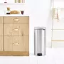 Pedal Bin Brabantia newIcon okrúhly brúsená oceľ priemer 30 cm