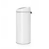 Odpadkový kôš Touch Bin Brabantia 30L okrúhly plast nerezová oceľ biely