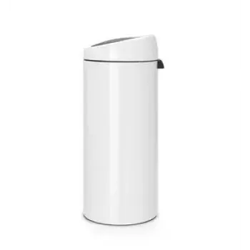 Odpadkový kôš Touch Bin Brabantia 30L okrúhly plast nerezová oceľ biely