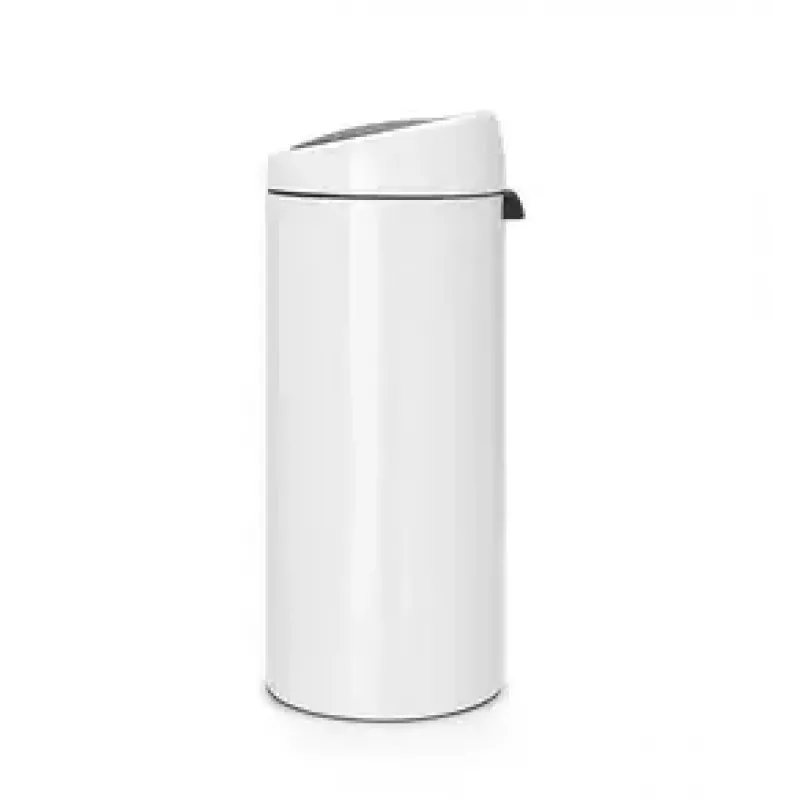 Odpadkový kôš Touch Bin Brabantia 30L okrúhly plast nerezová oceľ biely