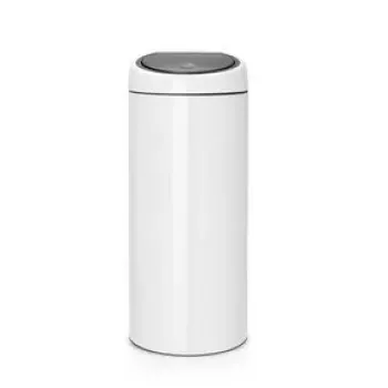 Odpadkový kôš Touch Bin Brabantia 30L okrúhly plast nerezová oceľ biely