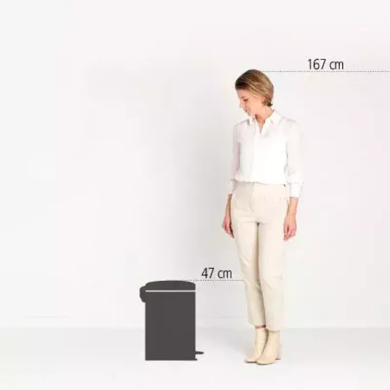 Brabantia NewIcon 20 L okrúhly béžový odpadkový kôš