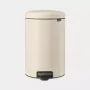 Brabantia NewIcon 20 L okrúhly béžový odpadkový kôš