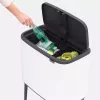 Odpadkový kôš Brabantia 313547 34 L obdĺžnikový plast biely