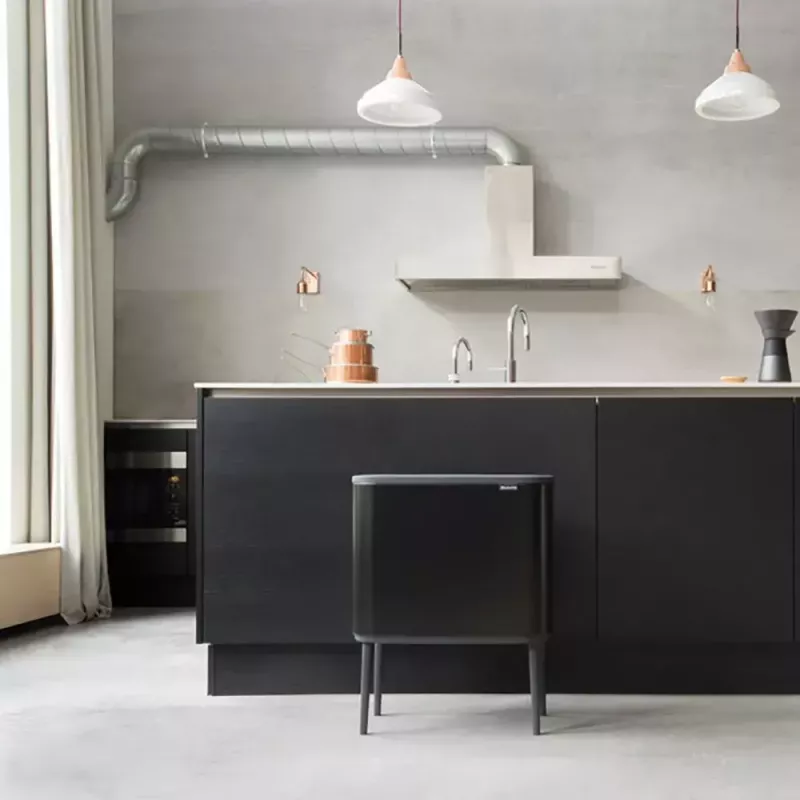 Odpadkový kôš Brabantia 316067 33L obdĺžnikový nerezová oceľ čierny