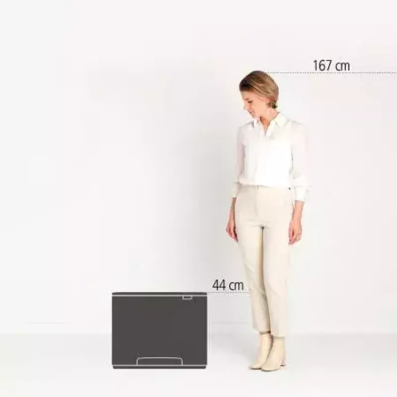 Brabantia Bo 121005 pedálový kôš, 3 x 11 L, biely
