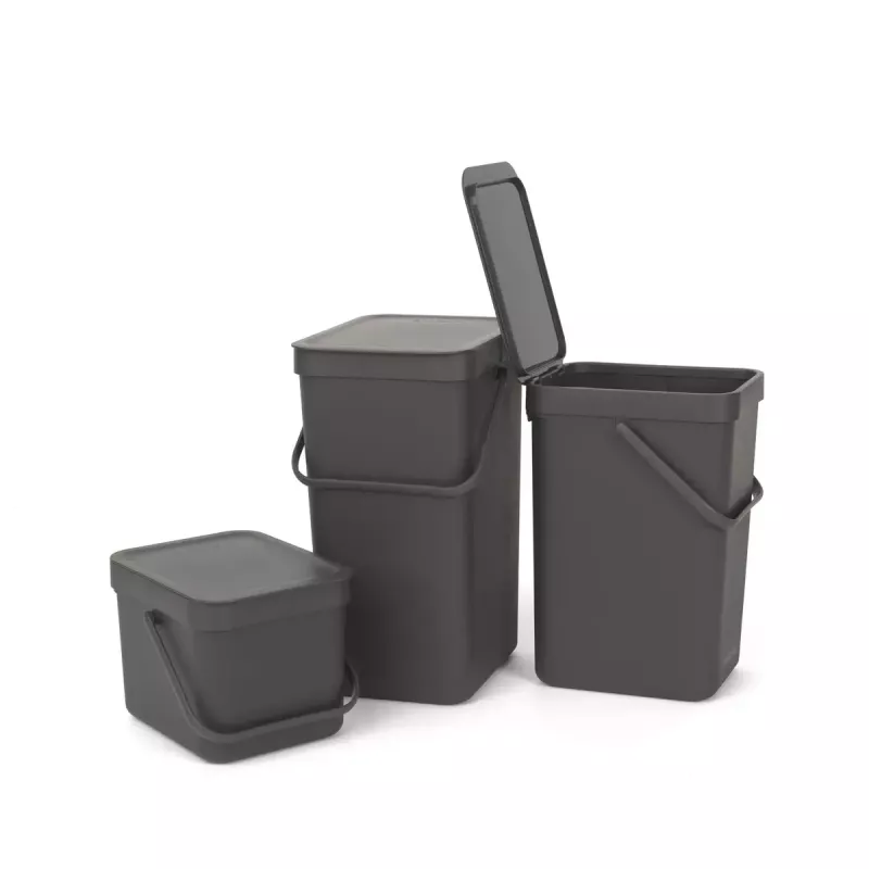 Odpadkový kôš Brabantia 109720 6L obdĺžnikový sivý