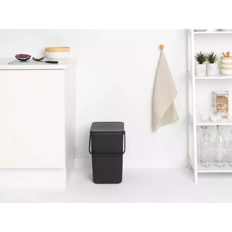 Odpadkový kôš Brabantia 129940 25 l obdĺžnikový plastový sivý