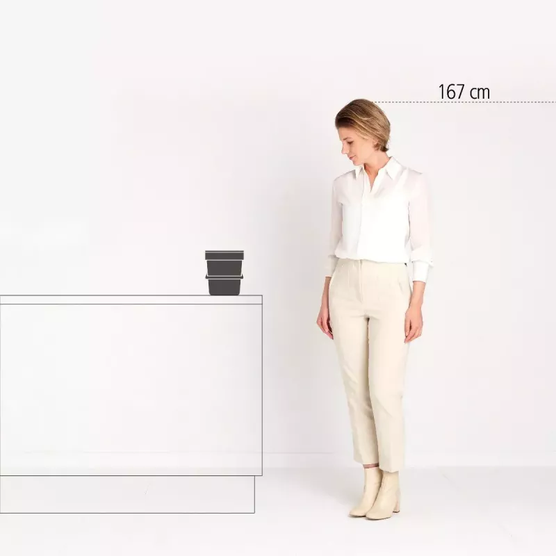 Brabantia Sort & Go 6 l sivý odpadkový kôš 200x245x181 mm