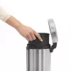 Odpadkový kôš na pedál Brabantia newIcon okrúhly brúsená ušľachtilá oceľ