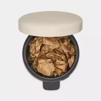Brabantia NewIcon 5 l okrúhly béžový odpadkový kôš