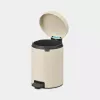 Brabantia NewIcon 5 l okrúhly béžový odpadkový kôš
