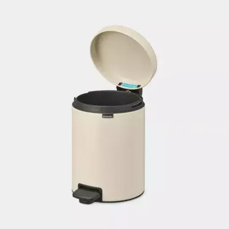 Brabantia NewIcon 5 l okrúhly béžový odpadkový kôš
