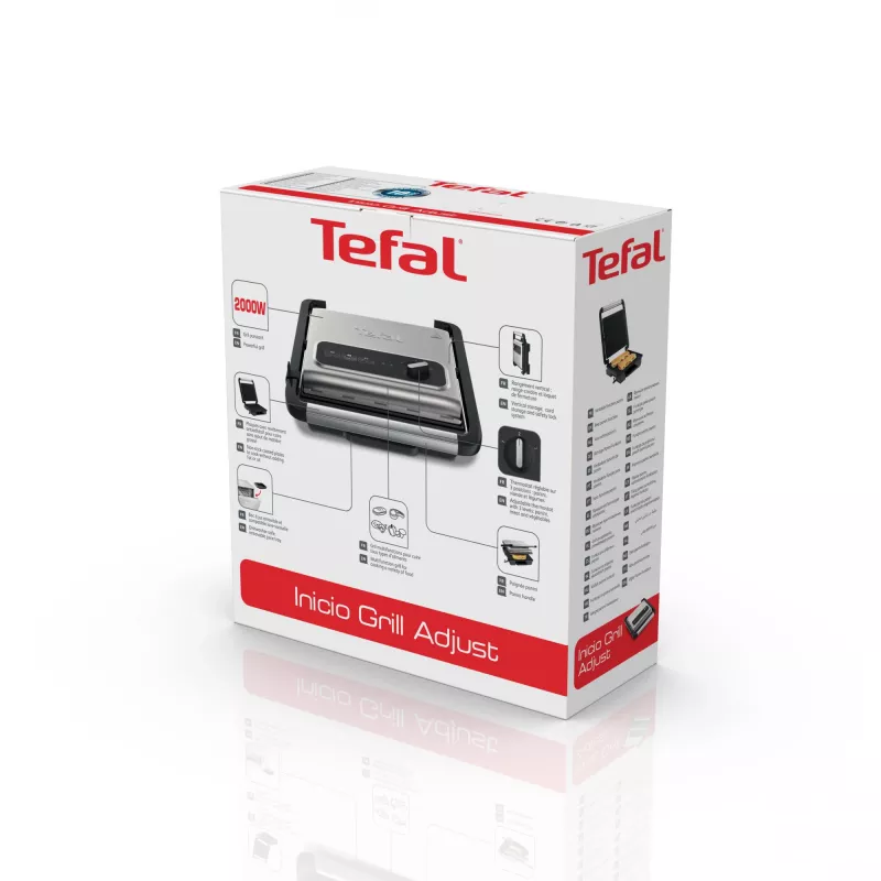 Kontaktný gril Tefal Inicio GC242D 2000W čierna nerez