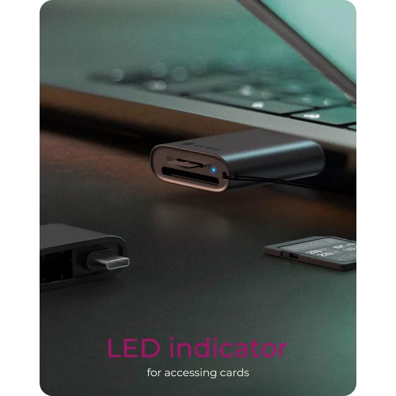 ICY BOX 2-in-1 čítačka kariet cez USB Type-A & USB Type-C rozhranie