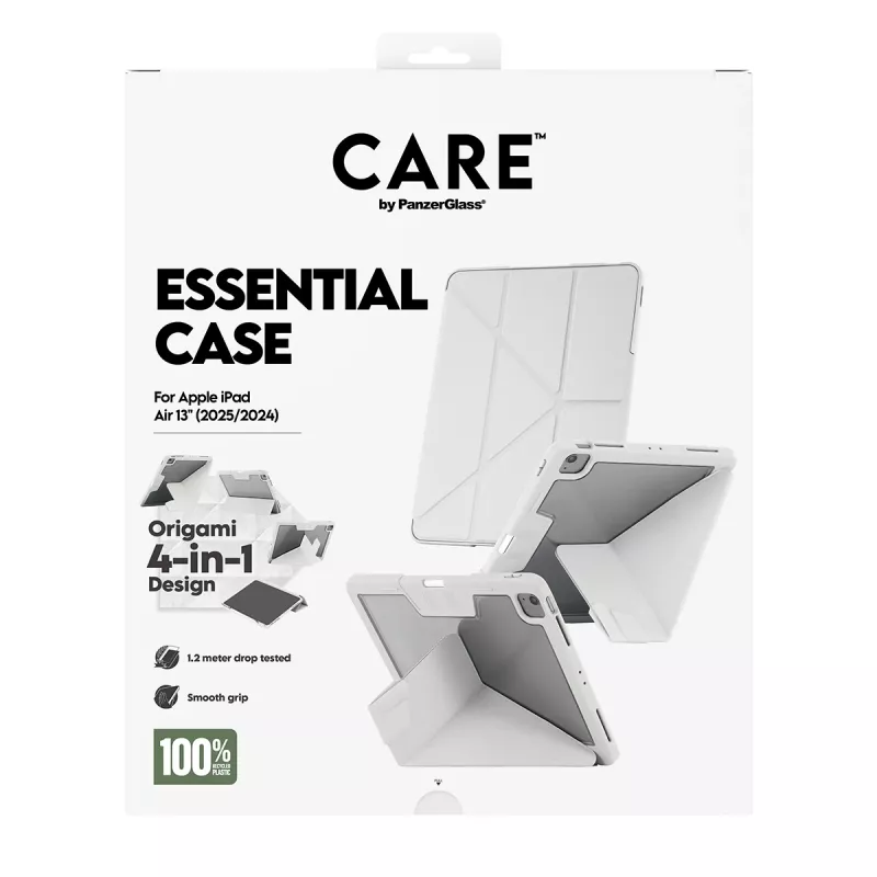 PanzerGlass CARE™ by Essential Case svetlosivá iPad Air 13 palcov (2024-2026)
