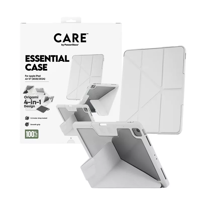 PanzerGlass CARE™ by Essential Case svetlosivá iPad Air 13 palcov (2024-2026)