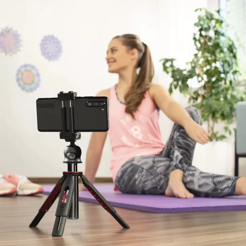 Stojan HAMA Solid 80 Ball s Bluetooth spúšťou – HAMA Solid 80 guľový stojan