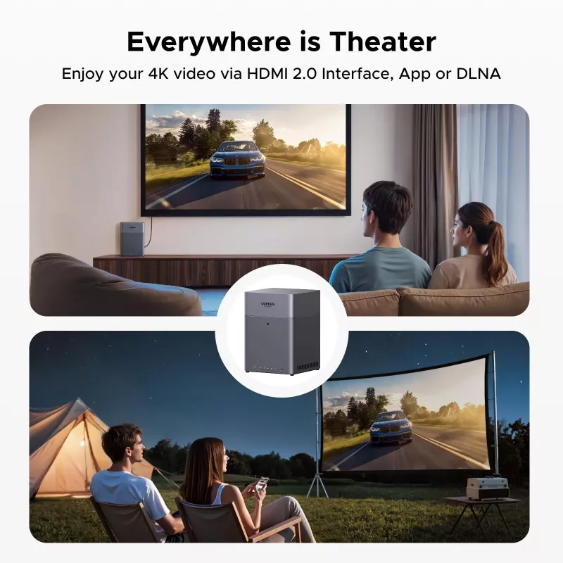 UGREEN NAS DH4300 Plus 4-bay 120TB s 2.5GbE a USB-C