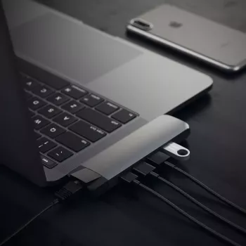 Dokovacia stanica pre notebook Satechi ST-TCPHEM Thunderbolt 3 sivá