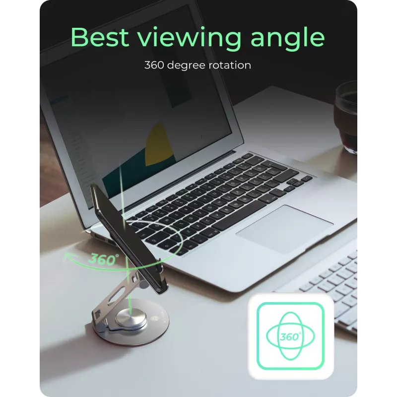Stojan na smartphone a tablet icybox IB-TH201-R — 360° otočný stojan na telefóny a tablety