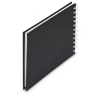 Hama Fine Art fotoalbum čierny 30 listov 14 x 14 cm špirálová väzba
