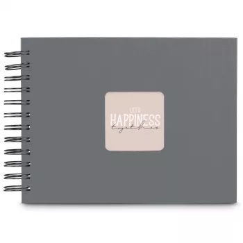 Hama 00009839 fotoalbum sivý 50 listov 10 x 15 špirálová väzba