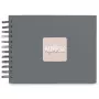 Hama 00009839 Fine Art špirálový fotoalbum 24x17, 50 čiernych listov, Stone Grey