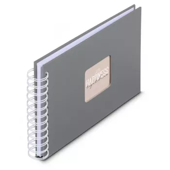Hama 00009836 fotoalbum sivý 50 listov 10 x 15 špirálová väzba