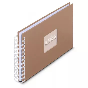Hama 00009848 fotoalbum hnedý 50 listov 10 x 15 špirálová väzba