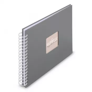 Hama 00009837 fotoalbum sivý 50 listov 10 x 15 špirálová väzba