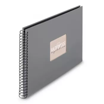 Hama 00009841 fotoalbum sivý 50 listov špirálová väzba