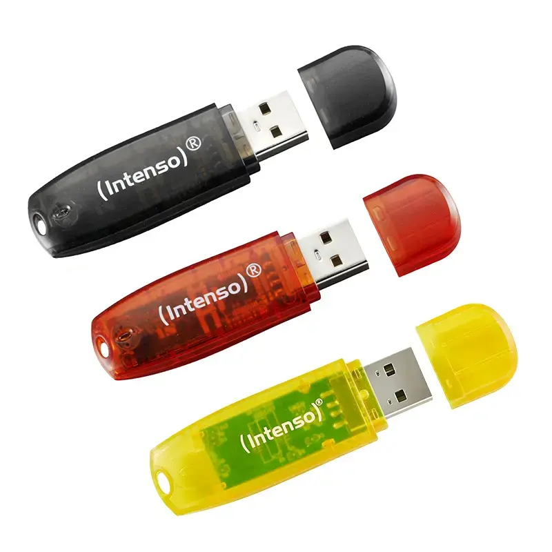 Intenso Rainbow Line USB flash disk 8 GB, USB-A 2.0, multibalenie 3 ks, viacfarebný