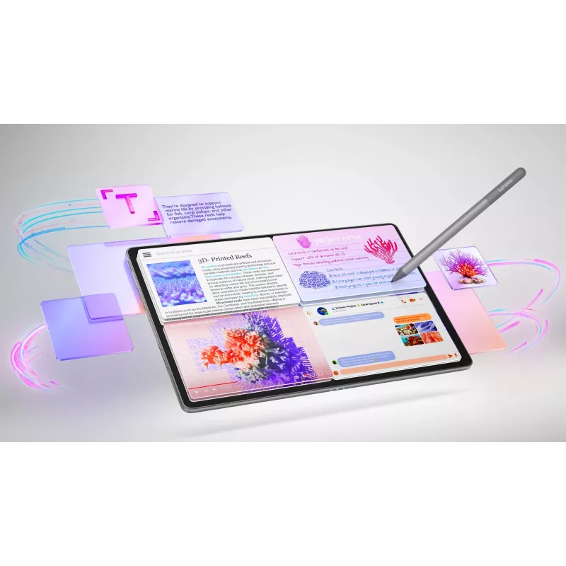 Lenovo Idea Tab Plus ZAG70201SE tablet, 12,1 palca (30,7 cm) IPS, 8 GB RAM, 256 GB, Wi-Fi, Android 15, s perom, sivý