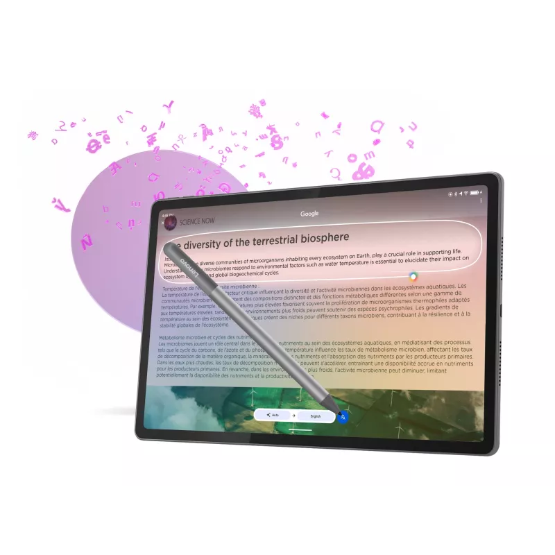 Lenovo Idea Tab Plus ZAG70201SE tablet, 12,1 palca (30,7 cm) IPS, 8 GB RAM, 256 GB, Wi-Fi, Android 15, s perom, sivý