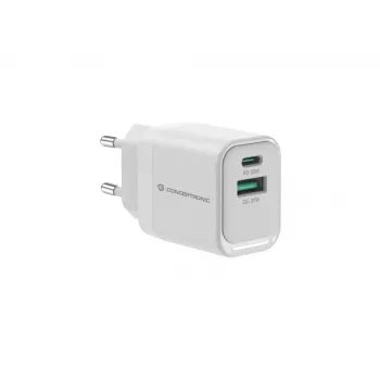 Conceptronic ALTHEA19W33 2-portová 33W GaN USB PD nabíjačka, USB-C x 1, USB-A x 1, QC 3.0, PPS, PD 3.0