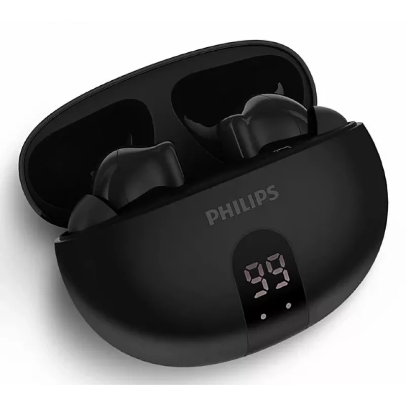 Bezdrôtový in-ear headset Philips TAT2520BK/00 — Bluetooth, 20–20000 Hz, dosah 10 m, 40 g, čierna