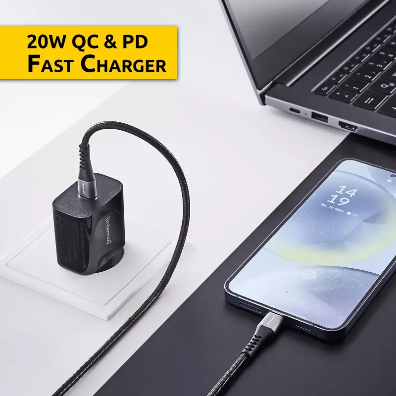 Napájací zdroj Intenso W20C 20W USB-C čierny