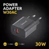 Napájací zdroj Intenso W30AC 30 W USB-A USB-C čierny