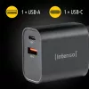 Napájací zdroj Intenso W30AC 30 W USB-A USB-C čierny