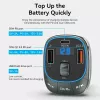 Auto nabíjačka Vention 3-port USB (USB-C + 2× USB-A) 30W/18W/5W čierna