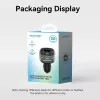 Auto nabíjačka Vention 3-port USB (USB-C + 2× USB-A) 30W/18W/5W čierna