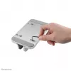 Neomounts NSLS300SILVER vertikálny stojan na notebook, 11–17 palcov, max. 5 kg, hliník, nastavenie výšky 42 mm, nastavenie šírky 150 mm, nastavenie hĺbky 92 mm, strieborný