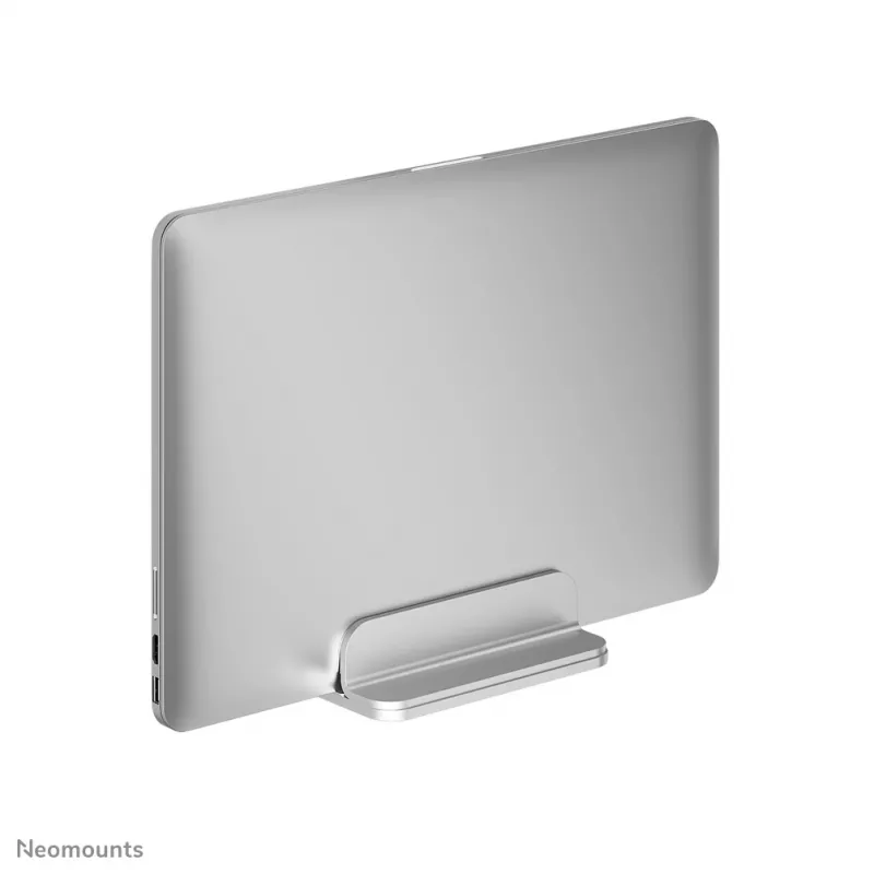 Neomounts NSLS300SILVER vertikálny stojan na notebook, 11–17 palcov, max. 5 kg, hliník, nastavenie výšky 42 mm, nastavenie šírky 150 mm, nastavenie hĺbky 92 mm, strieborný
