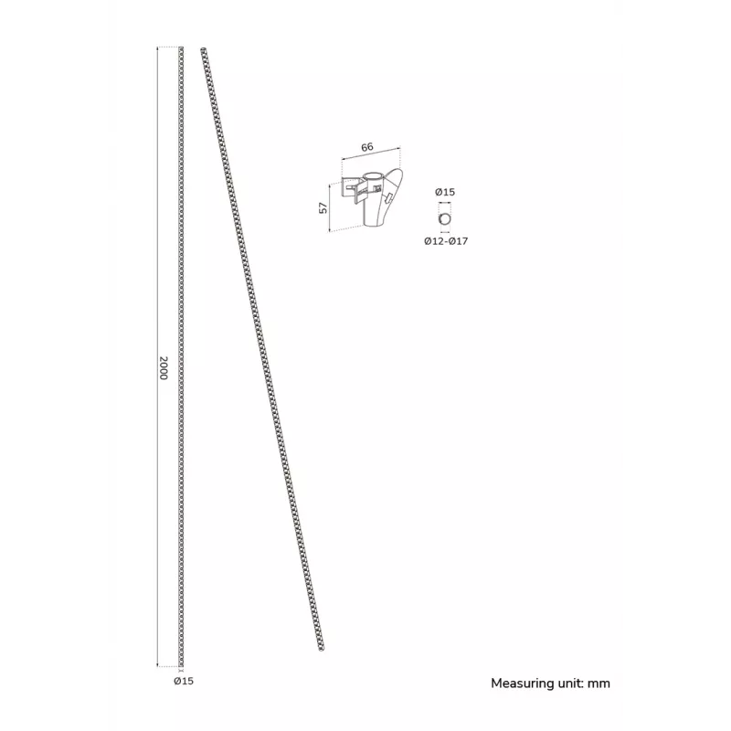 Kryt na kábel Neomounts ADS06-140WH Ø15 mm biely pre viacero káblov