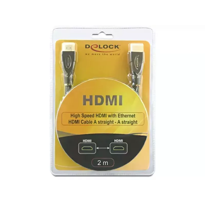 HDMI kábel DeLOCK 2m AM/AM čierny